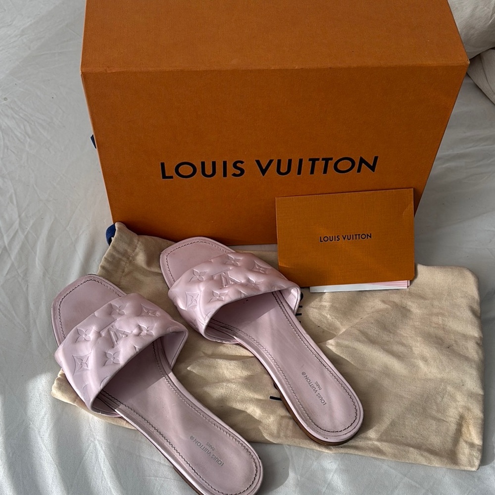 Louis Vuitton Pink Women's Slide Sandals